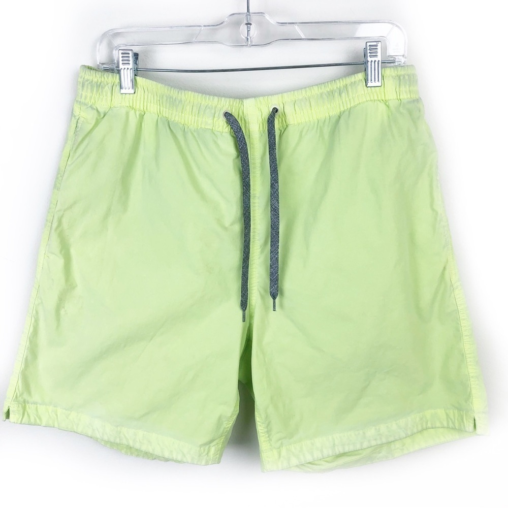 Bonobos Anywhere Drawstring Shorts in Neon green size: L